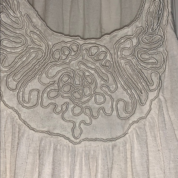 Ginger G white Flowy top with cinched bottom Small - Picture 8 of 8